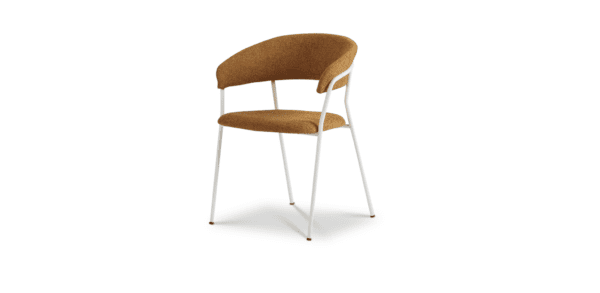 Alternative view of Eetkamerstoel Jon - Baran - Cognac - wit